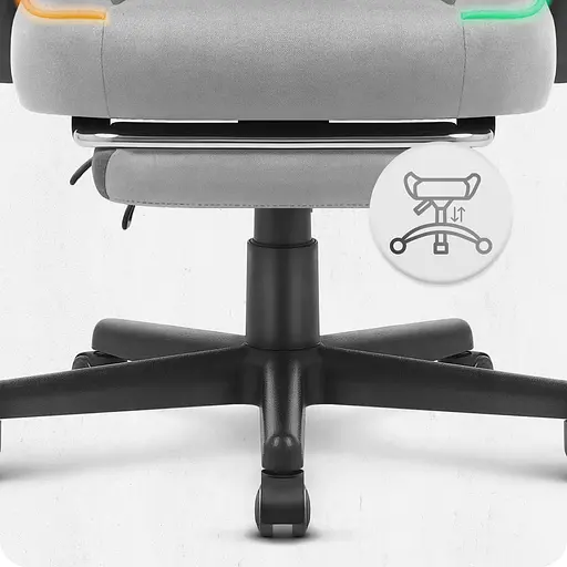 Крісло Cabro C502 LED Grey тканина - фото 7