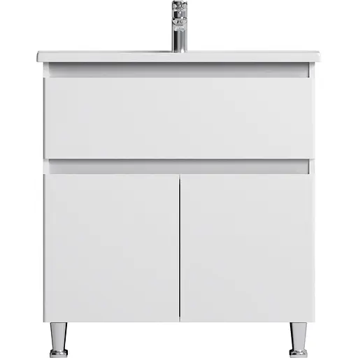 Тумба з умивальником AM.PM X-Joy 80 см підлогова 1 ящик білий M85-FSX8053-WC0803WG38 Білий - фото 1