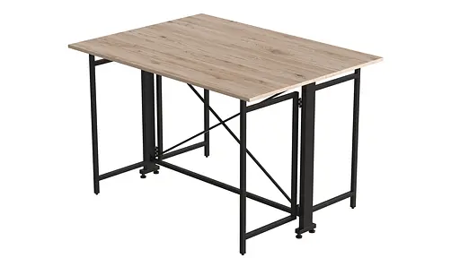 Стіл-книжка трансформер Оріон 3 Ferrum-decor 750x1150x880 Чорний метал ДСП Дуб Сан-Марино 16 мм (FRD-105082) - фото 6