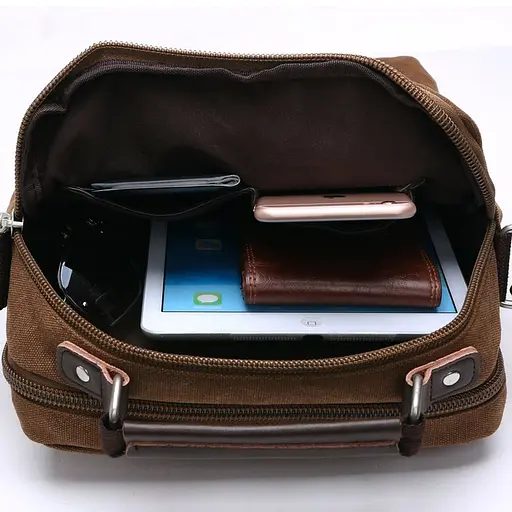 Чоловіча сумка Vintage 32х25х7 см sum0012585 - фото 6