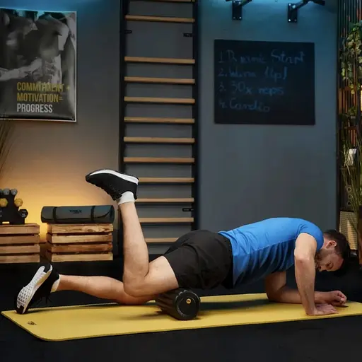 Роллер масажер ребристий Trex Sport TX-030EPR EPP 30см чорний - фото 8