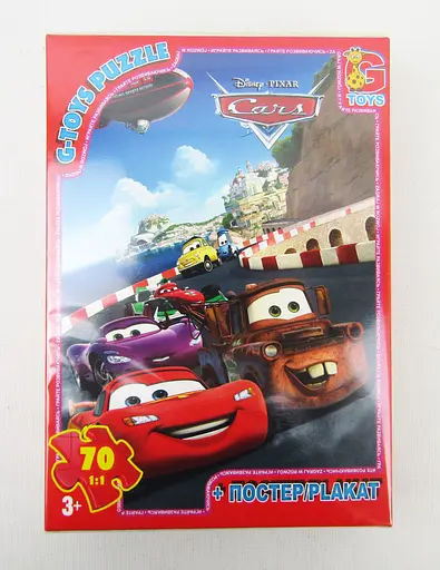 Пазлы G-Toys Тачки, 70 элементов, Z10218
