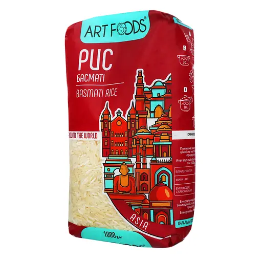 Рис Art Foods Asia Басмати, 1 кг ( 859720) - фото 6