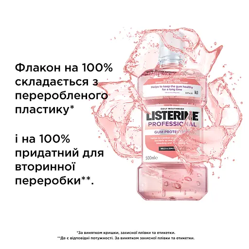 Ополаскиватель для ротовой полости Listerine Профессиональный Защита десен+ 500 мл - фото 9