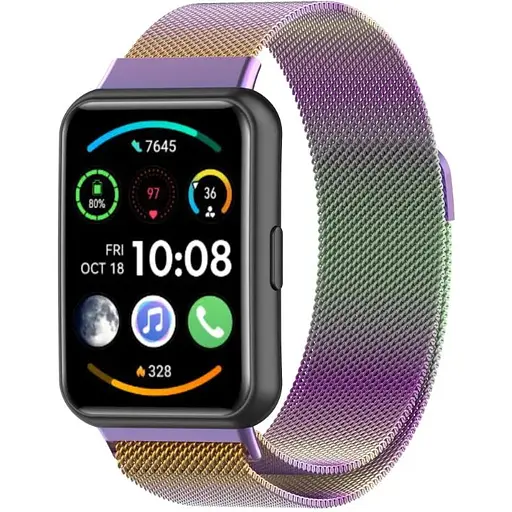 Ремешок DK для Huawei Watch Fit 2 Metal Milanese Loop Magnetic (chameleon) - фото 2