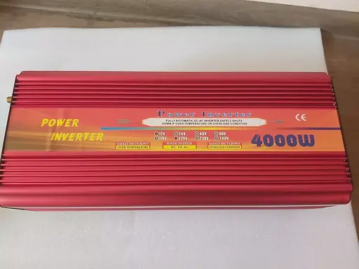 Инвертор напряжения Wave Inverter 4000 Вт 12-220В (Красный) - фото 4