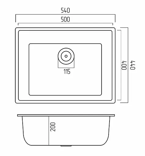 Кухонная мойка Platinum 5444 OASIS (SP000030766) - фото 6