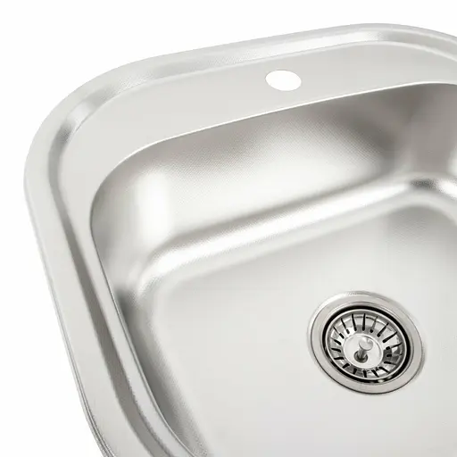 Кухонна мийка з нержавіючої сталі Platinum декор 4947 (0,8/180 мм), Decor - фото 8