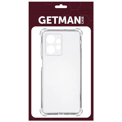 Чехол Getman TPU Ease logo усиленные углы Full Camera для Xiaomi Redmi Note 13 4G Бесцветный прозрачный - фото 2