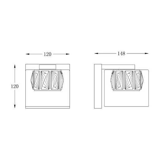 Бра Zuma Line W0389-01A-B5AC Gem - фото 2