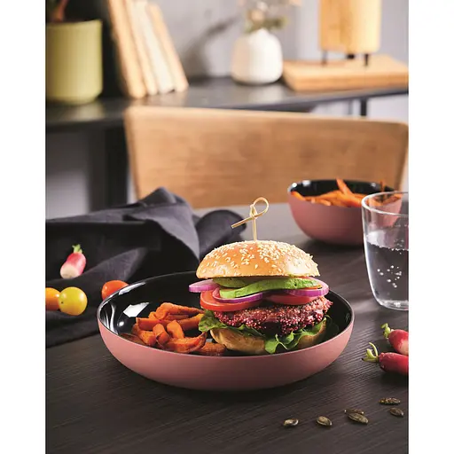 Блюдо сервірувальна Luminarc Vicky 21 см Black Terracotta (Q8580) - фото 8