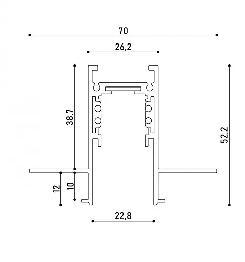 Світильник магнітний трековий Kloodi KDMG-LINE300 PC 12W 4K WH - фото 2