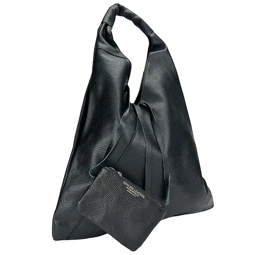 Сумка-шоппер черная большая Firenze Italy F-IT-7625A