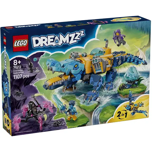 Конструктор LEGO DREAMZzz Подлодка-крокодил 1107 деталей (71512)