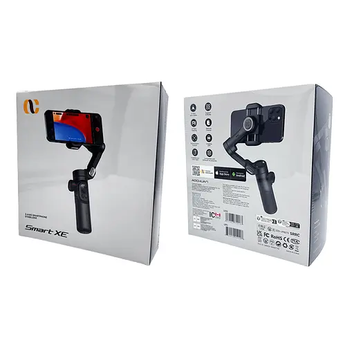 Триосьовий стабілізатор Aochuan Professional Gimbal Stabilizer for Smartphone Smart XE чорний - фото 2
