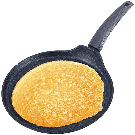 Сковорода блинная с антипригарным покрытием Kamille 28 см Черная 000274951