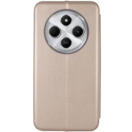 Чехол-книжка Epik кожаный Classy для Xiaomi Redmi 14C/Poco C75 Золотой - фото 2