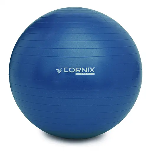 Мяч для фитнеса (фитбол) Cornix 55 см Anti-Burst XR-0015 Blue - фото 2