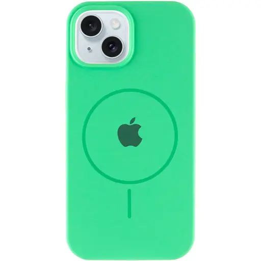 Чохол Epik Silicone Case Full Protective AA with MagSafe для Apple iPhone 14 Plus 6.7 Зелений/Spearmint - фото 2