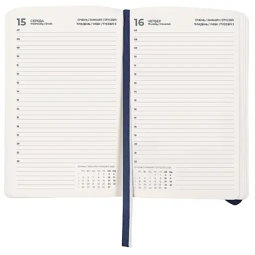 Дневник Axent 2026 Pocket Strong 104х146 мм синий (8833-26-02-A) - фото 4