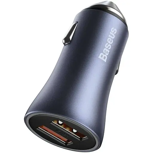 Автомобільний зарядний 40 ватів 2 порти Baseus Golden Contactor Pro CCJD-A0G - фото 1