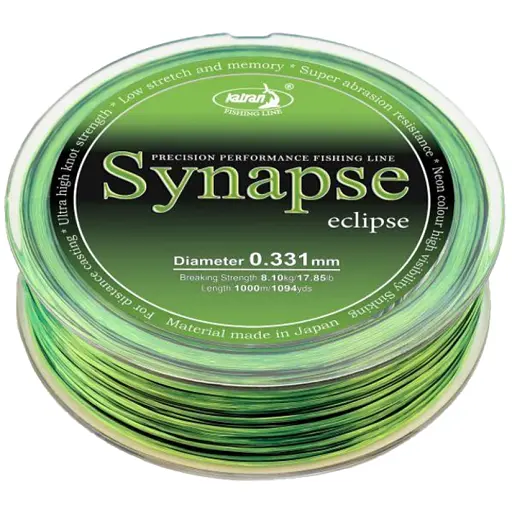 Волосінь Katran Synapse Eclipse 1000 м (neon/black) 0.331 мм 8.10 кг