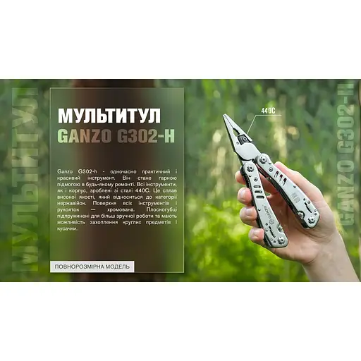 Мультитул Multi Tool Ganzo G302-H - фото 14