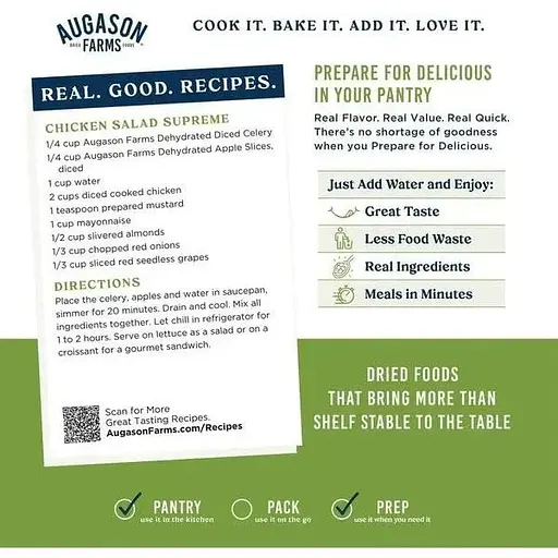 Сельдерей нарезанный сублимированный Augason Farms с большим сроком годности 25 лет 73 порции - фото 3