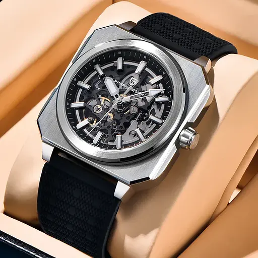 Наручний годинник чоловічий PD-1791 Black-Silver Pagani Design acs0031219 - фото 2