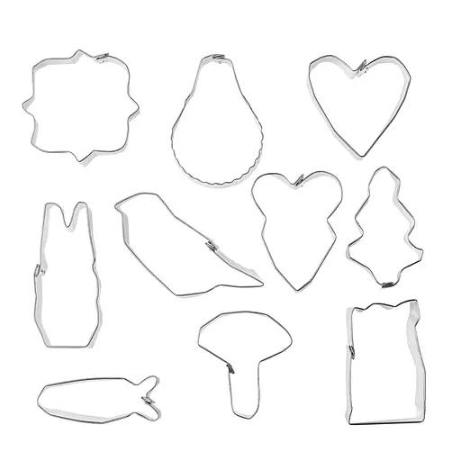 Высечки вырубки для печенья металлические 10 шт. "Desszert", Kitchette 83978 - фото 2