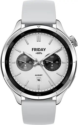 Смарт-годинник Xiaomi Watch S4 Silver (BHR9197GL) (UA UCRF) - фото 2