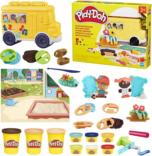 Набір для творчості Hasbro з масою для ліплення Hasbro Play-Doh Шкільні пригоди (F9140) - фото 3