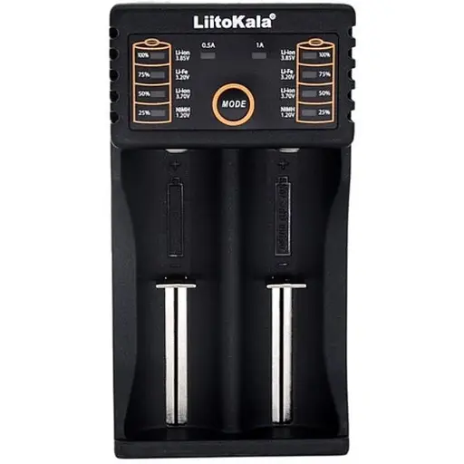 Зарядний пристрій LiitoKala Lii-202 для акумуляторів 18650 на 2 канали з функцією PowerBank 1000 mAh - фото 1