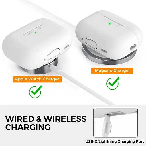 Чехол AhaStyle Colorful Silicone Case для AirPods Pro 2 White (CP-187-2-C-WE) [133848] - фото 5