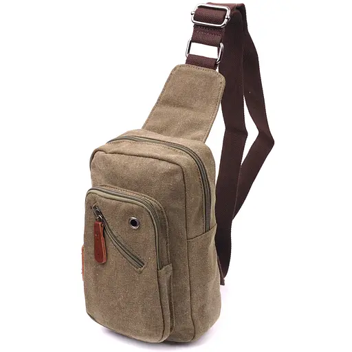 Современная сумка мужская через плечо из плотного текстиля Vintage 15х22х6 см sum0021426 - фото 1