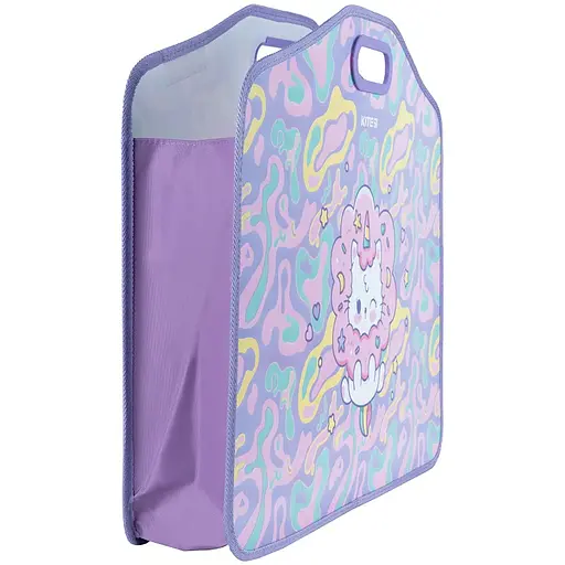 Портфель-папка Kite Rainbow Catcorn на липучках 1 отделение A3 (DC24-208) - фото 2