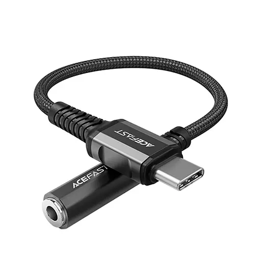 Кабель Acefast C1-07 Type-C to 3.5 мм 0.18 м чорний - фото 4
