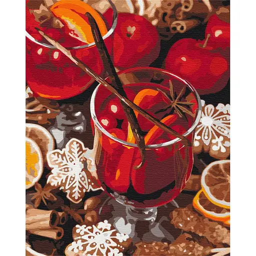 Картина за номерами Пряний глінтвейн Brushme 40x50 см кольорова 000276613