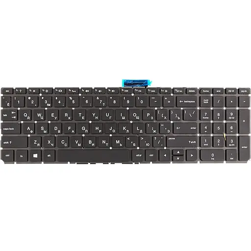 Клавіатура для ноутбука HP Pavilion 15-AU чорна, без фрейму, підсвітка