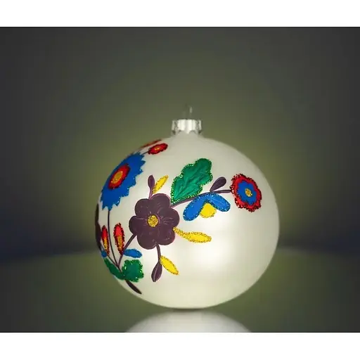 Набір ялинкових прикрас Різдвяні історії Код нації: Львівщина 3 кулі скло (4820001154856) - фото 4