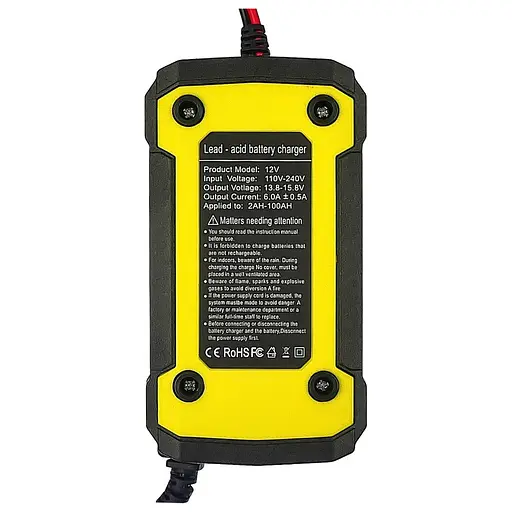 Розумний зарядний пристрій 12V 6A для гелевих, кислотних, AGM акумуляторів - фото 4