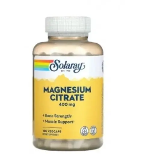 Цитрат магнія у капсулах №180 Solaray Magnesium Citrate 400 mg - фото 1