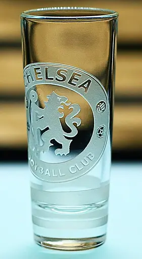 Стеклянная рюмка 60мл ФК Челси Chelsea с гравировкой подарок для фаната футбольный стопка - фото 3