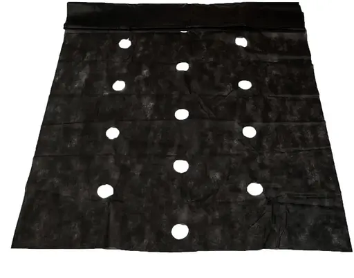 Агроволокно Shadow 50 г/м², 1.6х100 м, з перфорацією (3 отвори), чорно-біле (АВЧБП0003) - фото 3