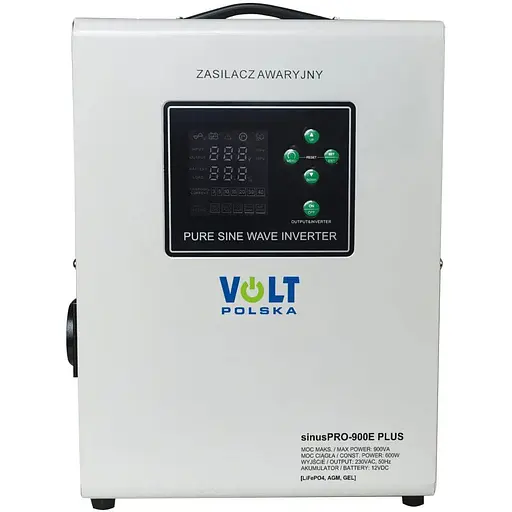 ИБП Преобразователь напряжения Volt Polska SINUS PRO 900 E PLUS 12/230V 600/900W LiFePO4 MENU - фото 1