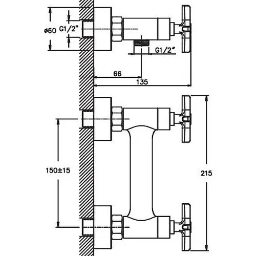 Змішувач для душа HAIBA OXFORD 003 (HB0340) - фото 2