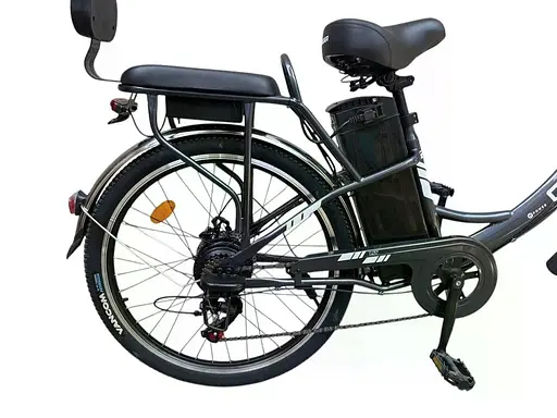 Електровелосипед Crosser E-LIT 26 дюймів (500W/48V/20Ah) з кошиком Чорний - фото 5