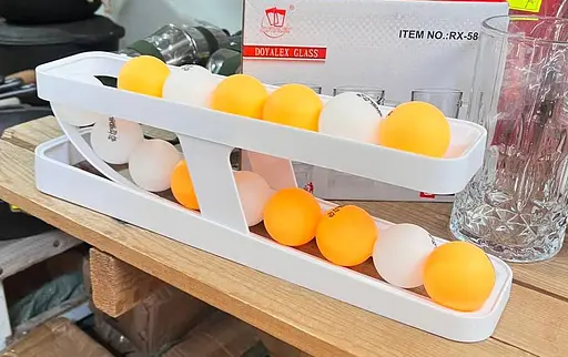 Контейнер для яиц двухъярусный Egg Dispenser R93844 органайзер в холодильник два яруса Белый - фото 5