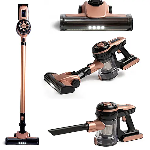 Пылесос ручной беспроводной Adler AD 7044 аккумуляторный 120 Вт TURBO 40 мин работы контейнер 0,8 л LED-подсветка - фото 2