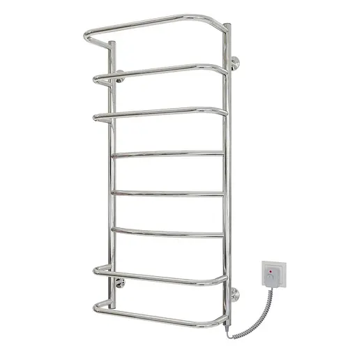 Электрический полотенцесушитель Kosser Лайт 1000x500/8 ER рег. ДЛА03ЕR, Хром, Правое - фото 1